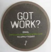 GOT WORK? VIEW OUR MENU Beer COASTER Mat, Jailbreak Brewing Laurel MARYLAND 2022