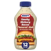 Kraft Smoky Hickory Bacon Flavored Aioli, 12 oz Bottle