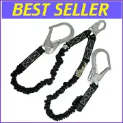 Lightweight 6FT Fall Protection Lanyard with Dual Pelican Hooks - OSHA Approved