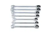 Laser Tools Metric Ratchet Combination Ring Spanner Set 20 - 32mm 7pc 9124