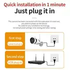 EU Plug 3MP Wireless Security Camera System 8CH NVR 4Pcs Home Outdoor WiFi S NOW