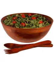 Woodard & Charles 3pc 14in Salad Bowl & Server Set