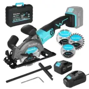DURATECH Mini Circular Saw 20V 4-1/2" Cordless Circular Saw with 4.0Ah Batter...
