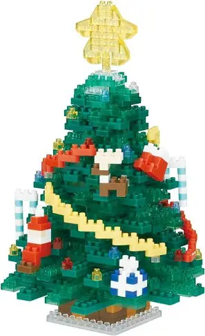 日本 nanoblock 聖誕系列 樂高拼圖 聖誕樹 雪人 樂高 拼圖 3D 聖誕節 交換禮物 送禮 裝飾品【小福部屋】