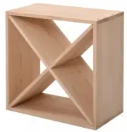 24 Bottle Modular Wine Rack Stackable Wine Storage Cube for Bar Cellar Kitchen
