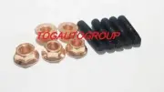 JDM TURBO DUMP PIPE STUDS M8125 WITH COPPER LOCK NUTS for FORD XR6 FALCON BA BF