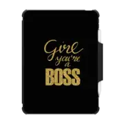 iPad Pro 11-inch (3rd/4th gen) Impact Folio Case Girl you're a Boss in gold