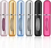 LABOTA Portable Perfume Travel Refillable Bottle, Travel Size Cologne Atomizer Dispenser, Pocket Purse Perfume On The Go Container, Spray Bottles For Traveling 5ml (6 Pack)