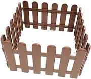 PHENOFICE 4pcs White Outdoor Yard Border Garden Decorative Fencing Easy to Assemble for Garden Yard Layout