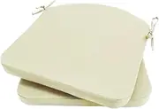 STARTIST Chair Cushion Tatami Cushion with Strap Anti Slip Lounger Cushion Floor Cushion Garden Seat Mat for Sofa Bedroom Tea Ceremony, White