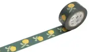 MT Mina Perhonen Skip Washi Masking Tape, Yellow,Green