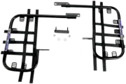 DG Performance Black/Black 1” Steel Tube ATV Nerf Bars w/Net Webbing 54-2505