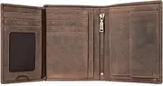 [Berliner Bags] Thomas Vintage Men's Wallet with Coin Compartment, Leather Wallet with RFID Protection, Slim Wallet for Men, Portrait Format, Brown, Espresso, Einheitsgröße, Vintage