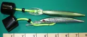 #007 1- PREMIUM FISHING LURE pool cue chalk holder HEX, ROUND OR SQUARE CHALK