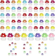 Guiqulai 200 Pcs Mini Resin Mushrooms Tiny Mushrooms Miniature Potted Plant Decoration Fairy Garden Moss Landscape Miniature Figurines Ornament DIY Craft Accessories for Home Outdoor Decor