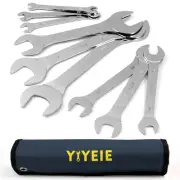 Super-Thin Open End Wrench Set, 9-Piece SAE, 1/4" to 1-1/16", Chrome Vanadium...