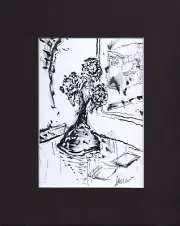 8X10" Matted Print Art Picture Grateful Dead Jerry Garcia: Still Life, 1991