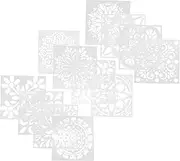 Hohopeti 16pcs Mandala Painting Templates for Flower Drawing Tools Fun Graffiti Stencils for Boys and Durable and Creative Art Supplies for Imaginative Play