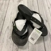 Crocs Classic Crocs Flip Flops Black Sandals Unisex Men’s Size 6 Women’s Size 8