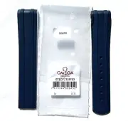Original Omega 20mm For Seamaster Diver 300 42mm Watch BLUE Rubber Band Strap