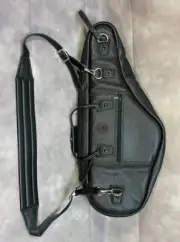 Levys LM200a Premium Leather Alto Sax Bag - Black, New!