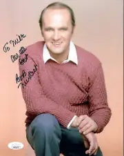 BOB NEWHART HANDSIGNED 8x10 PHOTO LEGENDARY COMEDIAN TO MIKE JSA
