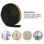 14*12mm Large Self-adhesive Door And Window Foam Sealing Strip (black)