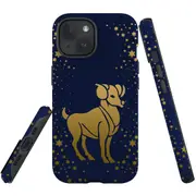 For iPhone 15 Case, Shielding Cover, Aries Drawing