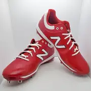 SIZE 16 D New Balance Mens 4040 V5 Baseball Cleats Red L4040MW5 Softball Low Top