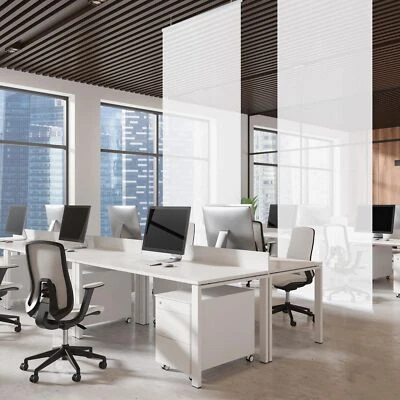 Hanging Room Divider, Privacy Sheer Panel Partition for Office, Studio Apartm...
