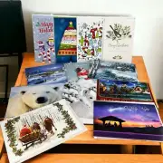 Set Of 12 Assorted Holiday Greeting Cards With Envelopes Unused Collectible