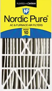 16x28x6 Aprilaire Space-Gard 2400 Replacement Air Filter MERV 10 + Carbon 1 Pack