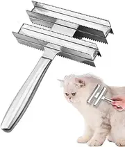 Horse Combs For Shedding - Double Sided Livestock Brush Tools | Easy To Hold Stainless Steel Brushes For Grooming For Cows, Horses, Sheep, Donkeys, Cats And Dogs