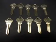 KABA ILCO 1145L, Brass, Schlage Blank Key, 10PK, (C)