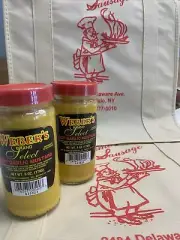 2 Pack of Weber's Select Hot Garlic Mustard Buffalo's Best! (6 oz) Glass