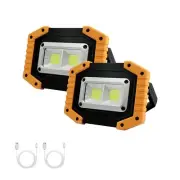 LED Work Light Rechargeable 30W 2000LM Portable Waterproof Rechargeable