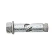 5 X Ramset 16 x 65mm Galvanised DynaBolt Plus Hex Nut Masonry Anchor