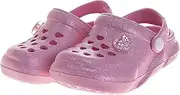 [JOSMO] Kids Stylish Clogs Water Slides for Girls - Summer Beach Pool Heart Slip-on Sandals (Size 5-10 Toddler)