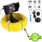 Sewer Camera HD Drain Pipe Inspection Camera 4.3 In LCD Monitor Borescope IP68