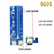 6 Pack LED PCIe Riser 009S 1x to 16x USB3.0 GPU PCI-e Mining Risers - USA STOCK