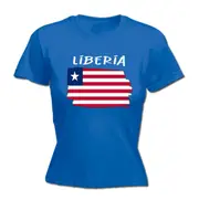 Liberia Country Flag Nationality - Womens T-Shirt T Shirt Tshirt