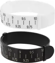 2Pcs Wrist Measuring Tool, Reusable Gauge Bangles Inches Sizer Ruler, Adjustable