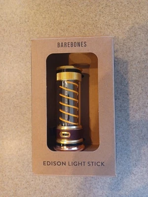 Edison Light Stick – Brass, USB Rechargeable LED Lantern and Flashlight with ...