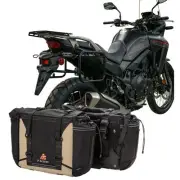 Tusk Pannier Racks With Olympus Pannier Bags Black/Tan 1999660055