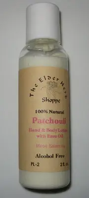The Elder Herb Shoppe Patchouli Hand/Body Lotion w/ Emu Oil & Aloe 2 oz