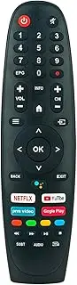 Replacement Voice Remote Control Compatible for Caixun/Sansui/Blaupunkt/Arrqw Android Smart TV EC40V2FA EC32V2HA BA40F4382QEB BP320HSG9200 RO 75LEG RO 50LEG RO 55LEG RO 65LEG 2022 Model