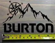 Burton Snowboards Sticker Decal 5.5" Bindings Boots Jacket Custom X Cartel Black