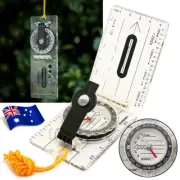 Maps Lensatic Hiking Orienteering Military Baseplate Pocket Compass Army Camping
