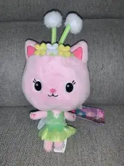GABBY'S DOLLHOUSE BEAN PURR-IFIC PLUSH 7" KITTY FAIRY Wings Cat 2021 Netflix NWT