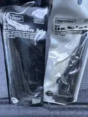 Sears Craftsman USA Nos 14pc Hex Key Set SAE & Metric 46683 46684 Allen 28pcs